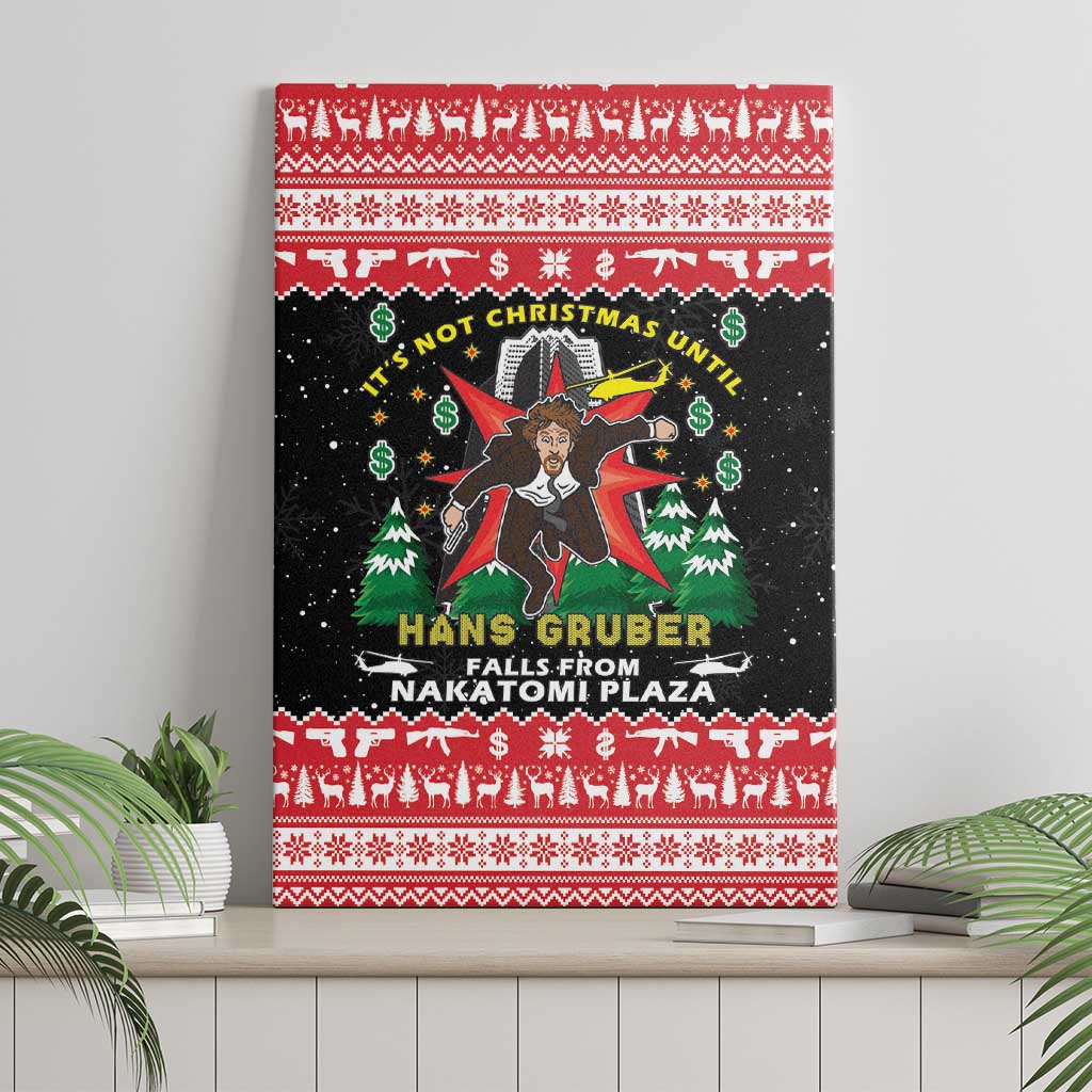 Nakatomi Plaza Christmas Canvas Wall Art Hans Gruber Party 1988 - Wonder Print Shop