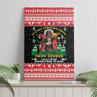 Nakatomi Plaza Christmas Canvas Wall Art Hans Gruber Party 1988 - Wonder Print Shop