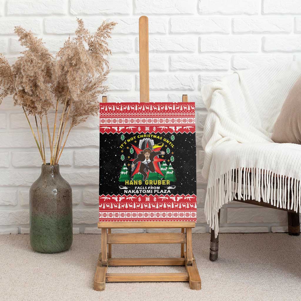 Nakatomi Plaza Christmas Canvas Wall Art Hans Gruber Party 1988 - Wonder Print Shop