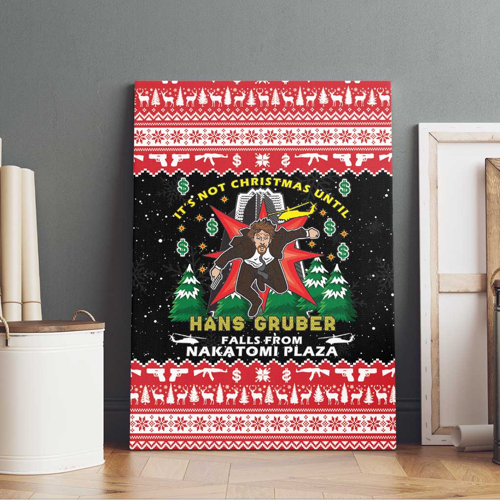 Nakatomi Plaza Christmas Canvas Wall Art Hans Gruber Party 1988 - Wonder Print Shop