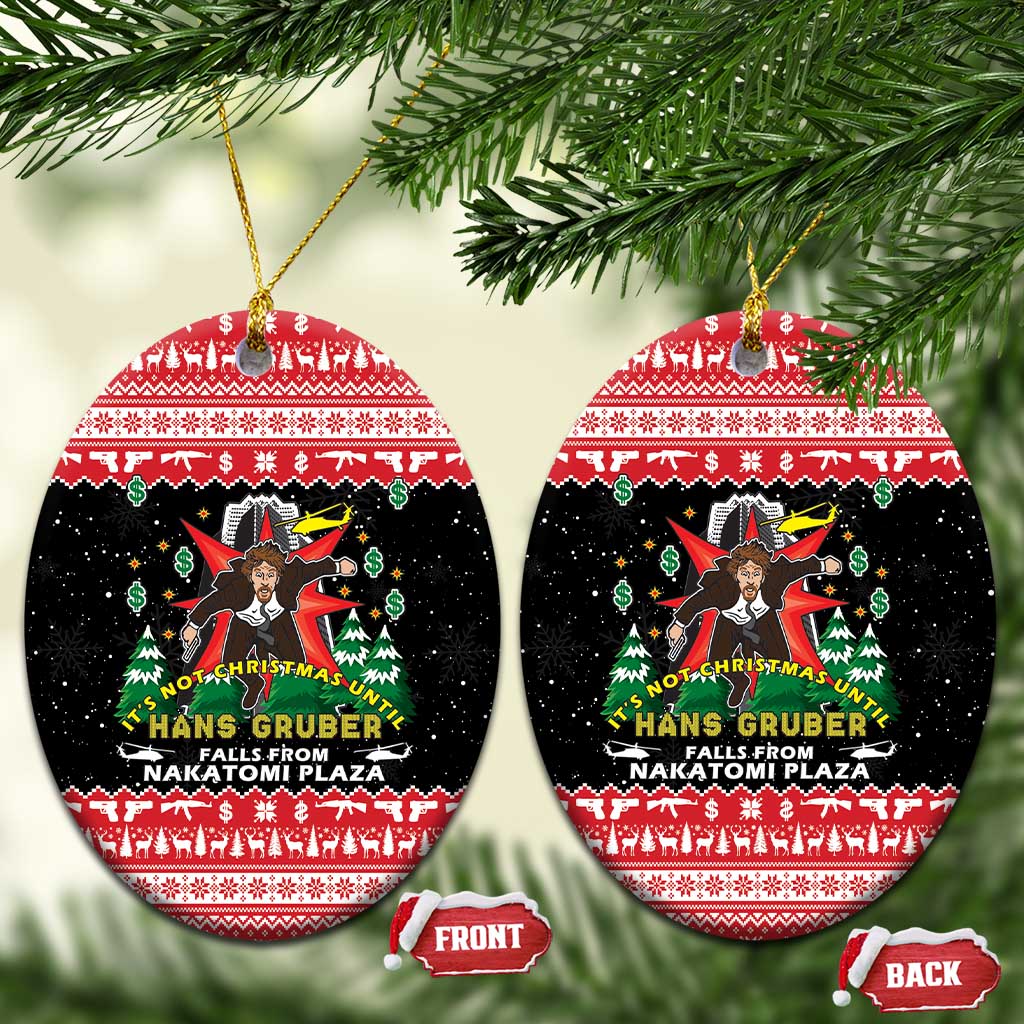 Nakatomi Plaza Christmas Ceramic Ornament Hans Gruber Party 1988 - Wonder Print Shop