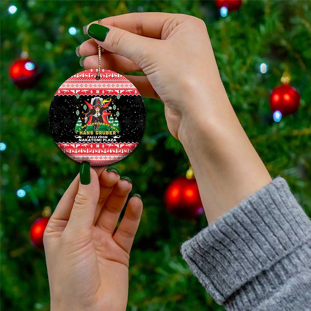 Nakatomi Plaza Christmas Ceramic Ornament Hans Gruber Party 1988 - Wonder Print Shop