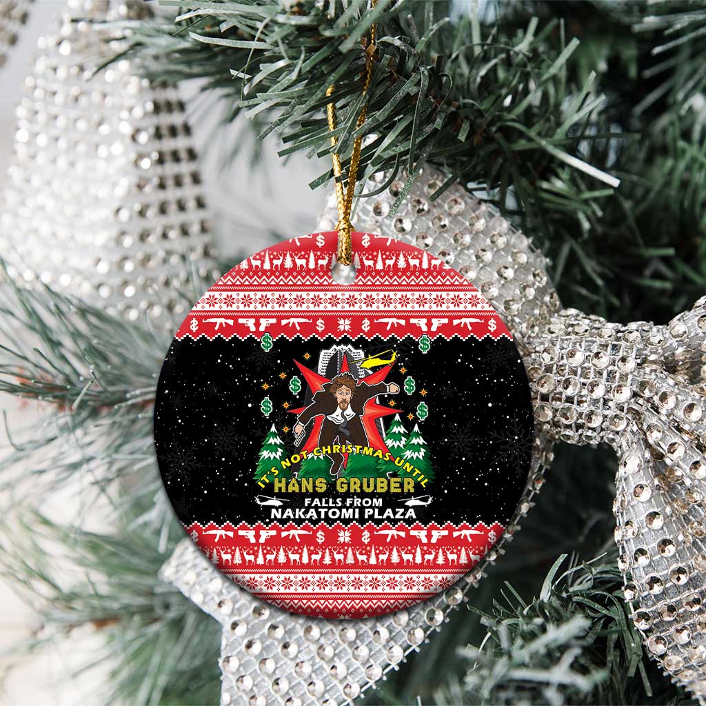 Nakatomi Plaza Christmas Ceramic Ornament Hans Gruber Party 1988 - Wonder Print Shop