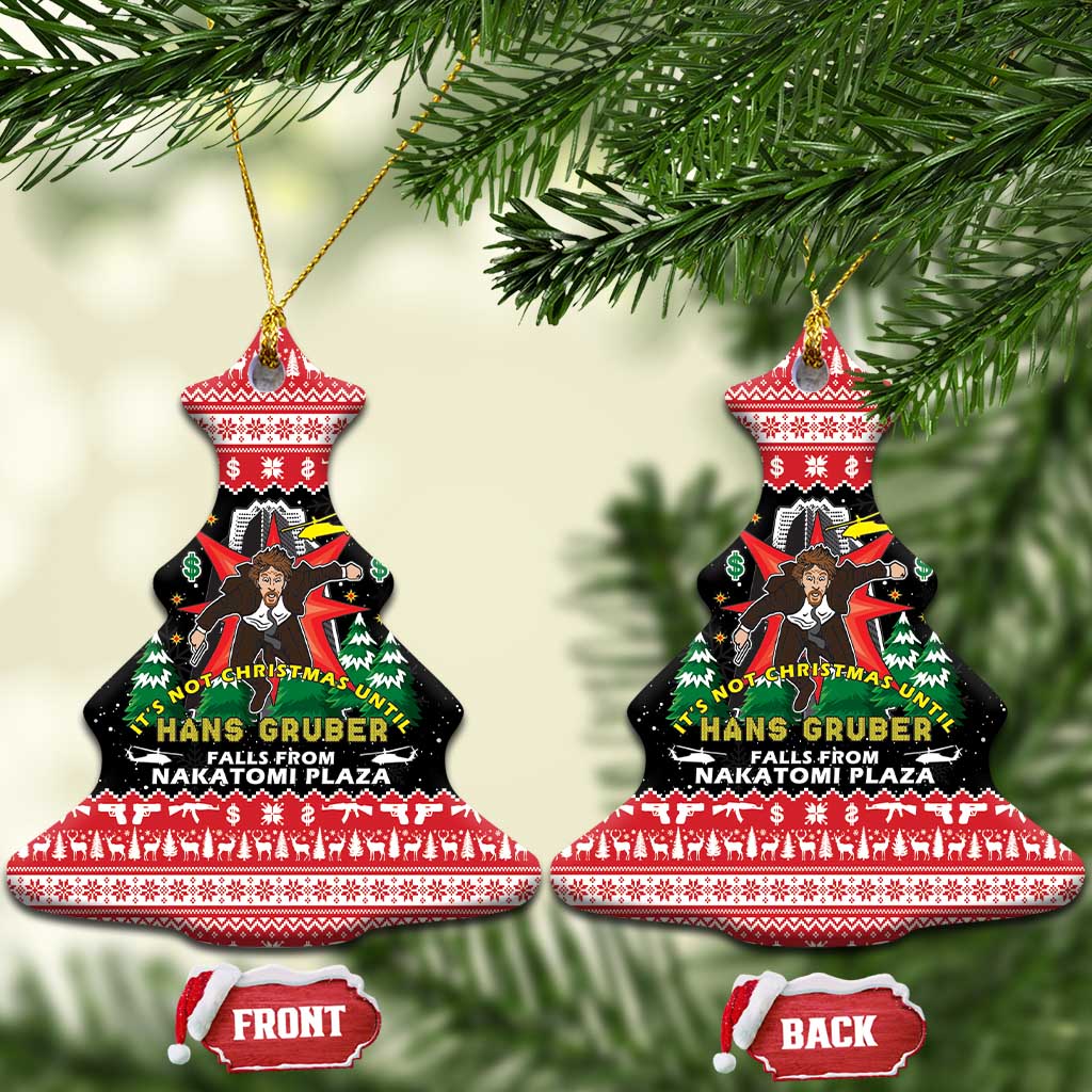 Nakatomi Plaza Christmas Ceramic Ornament Hans Gruber Party 1988 - Wonder Print Shop