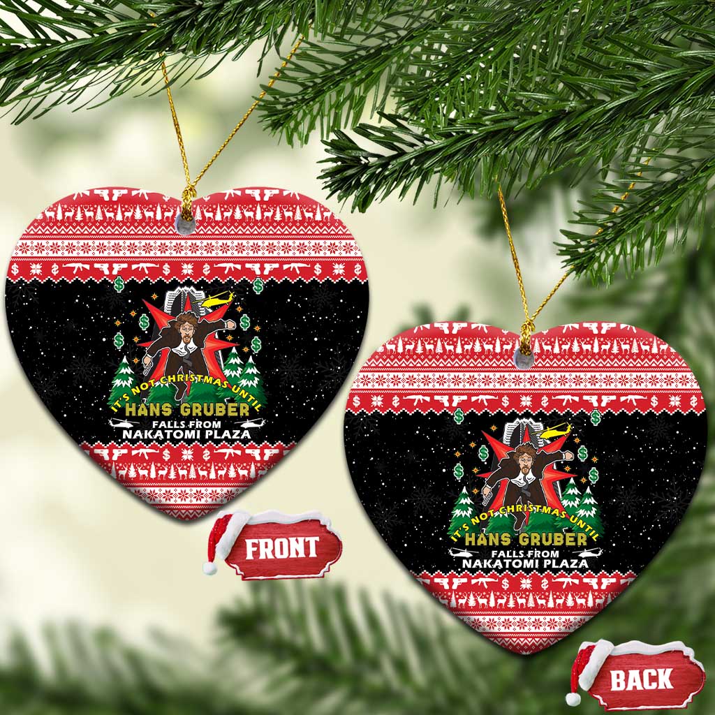 Nakatomi Plaza Christmas Ceramic Ornament Hans Gruber Party 1988 - Wonder Print Shop