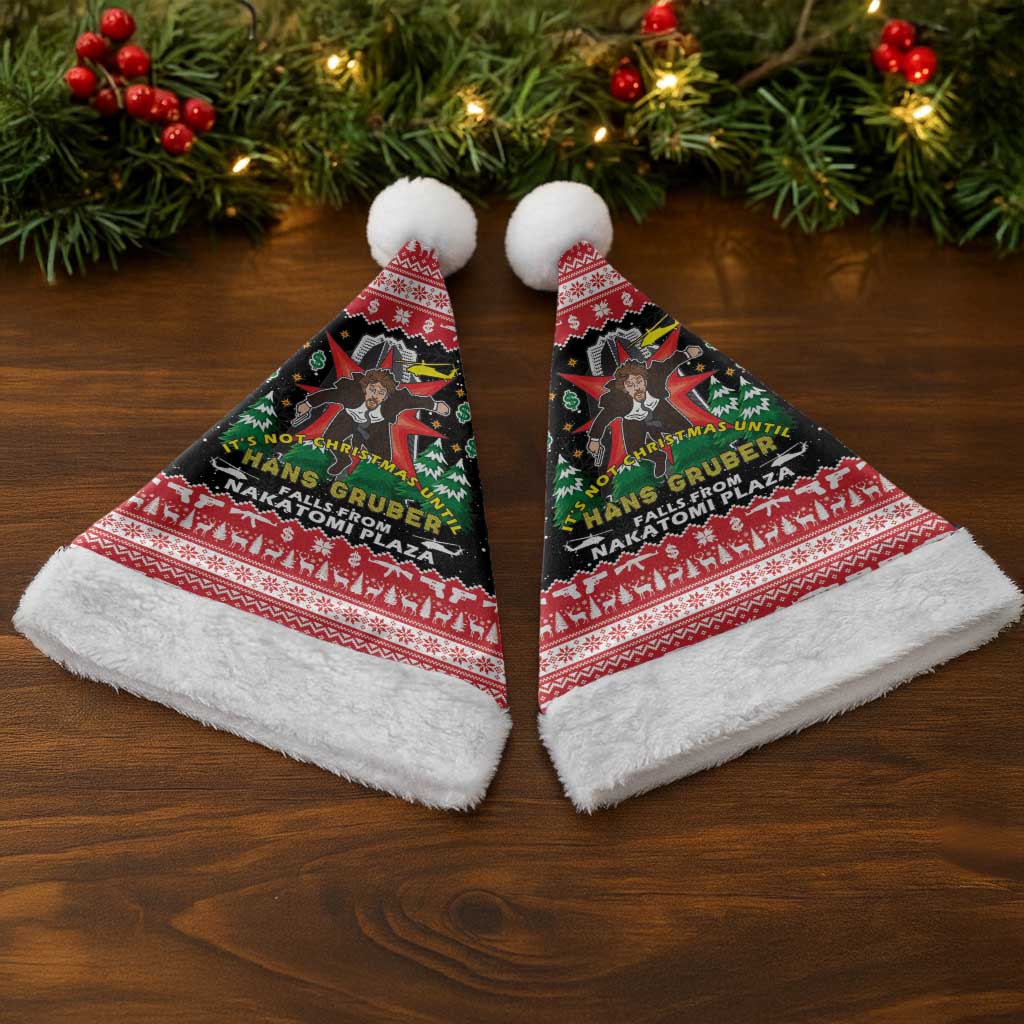 Nakatomi Plaza Christmas Santa Hat Hans Gruber Party 1988 - Wonder Print Shop