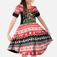 Nakatomi Plaza Christmas Family Matching Off Shoulder Maxi Dress and Hawaiian Shirt Hans Gruber Party 1988 - Wonder Print Shop