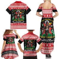 Nakatomi Plaza Christmas Family Matching Summer Maxi Dress and Hawaiian Shirt Hans Gruber Party 1988 - Wonder Print Shop
