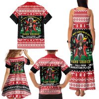 Nakatomi Plaza Christmas Family Matching Tank Maxi Dress and Hawaiian Shirt Hans Gruber Party 1988 - Wonder Print Shop