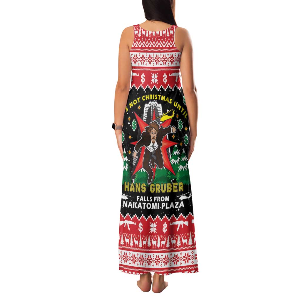 Nakatomi Plaza Christmas Family Matching Tank Maxi Dress and Hawaiian Shirt Hans Gruber Party 1988 - Wonder Print Shop