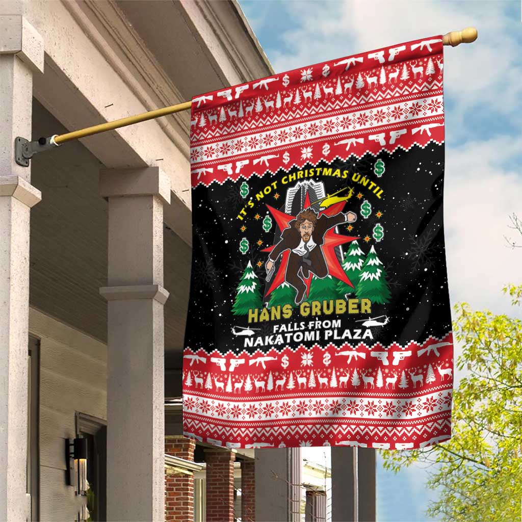 Nakatomi Plaza Christmas Garden Flag Hans Gruber Party 1988 - Wonder Print Shop