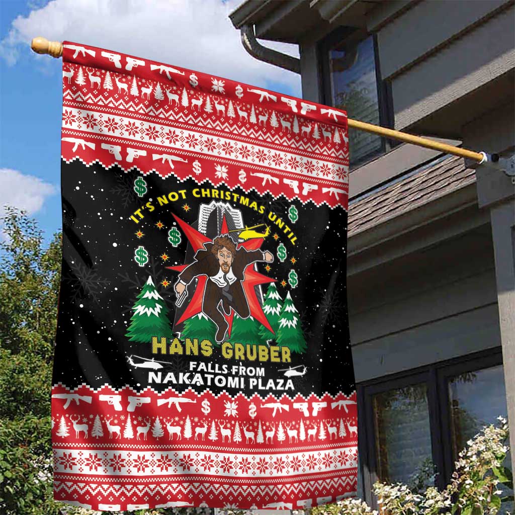 Nakatomi Plaza Christmas Garden Flag Hans Gruber Party 1988 - Wonder Print Shop