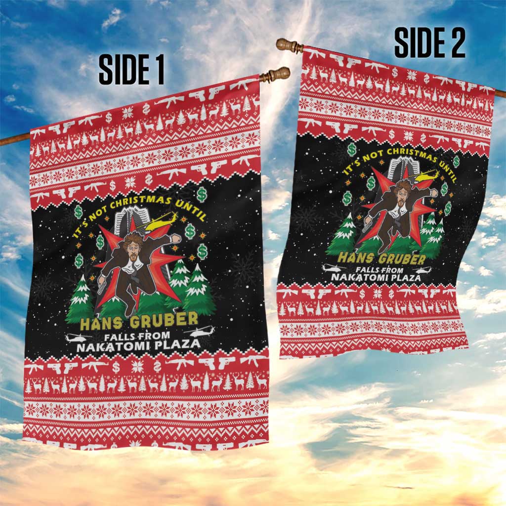Nakatomi Plaza Christmas Garden Flag Hans Gruber Party 1988 - Wonder Print Shop