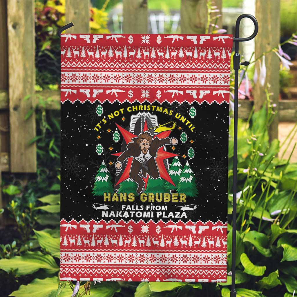 Nakatomi Plaza Christmas Garden Flag Hans Gruber Party 1988 - Wonder Print Shop