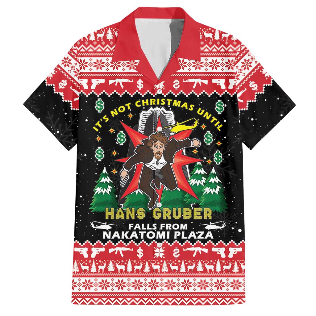 Nakatomi Plaza Christmas Hawaiian Shirt Hans Gruber Party 1988 - Wonder Print Shop