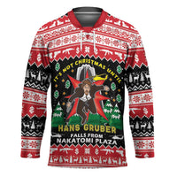 Nakatomi Plaza Christmas Hockey Jersey Hans Gruber Party 1988 - Wonder Print Shop