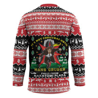 Nakatomi Plaza Christmas Hockey Jersey Hans Gruber Party 1988 - Wonder Print Shop