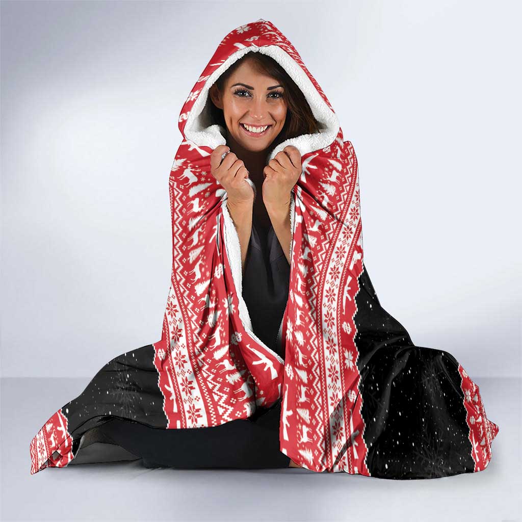 Nakatomi Plaza Christmas Hooded Blanket Hans Gruber Party 1988 - Wonder Print Shop