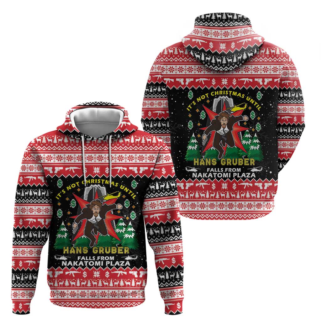 Nakatomi Plaza Christmas Hoodie Hans Gruber Party 1988 - Wonder Print Shop