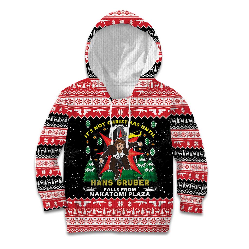 Nakatomi Plaza Christmas Kid Hoodie Hans Gruber Party 1988 - Wonder Print Shop