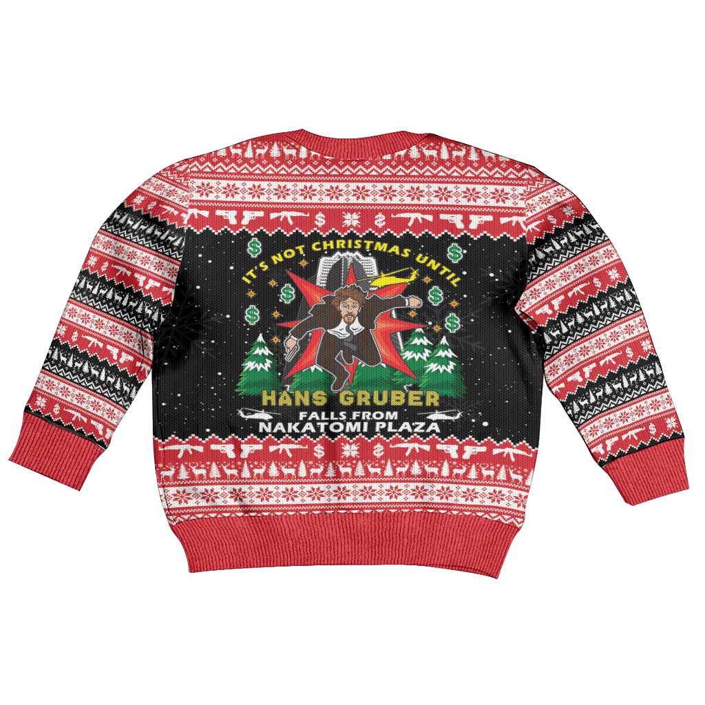 Nakatomi Plaza Christmas Kid Ugly Christmas Sweater Hans Gruber Party 1988 - Wonder Print Shop