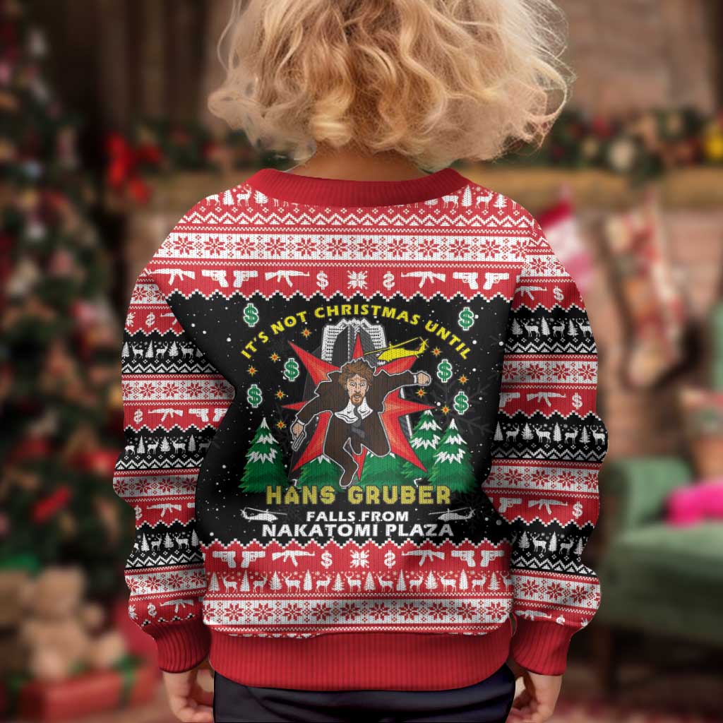 Nakatomi Plaza Christmas Kid Ugly Christmas Sweater Hans Gruber Party 1988 - Wonder Print Shop