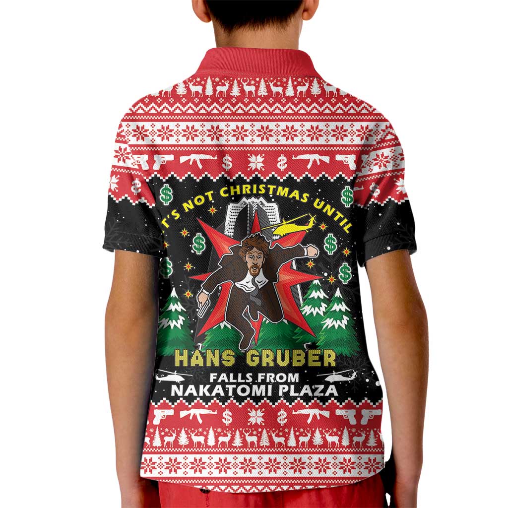 Nakatomi Plaza Christmas Kid Polo Shirt Hans Gruber Party 1988 - Wonder Print Shop