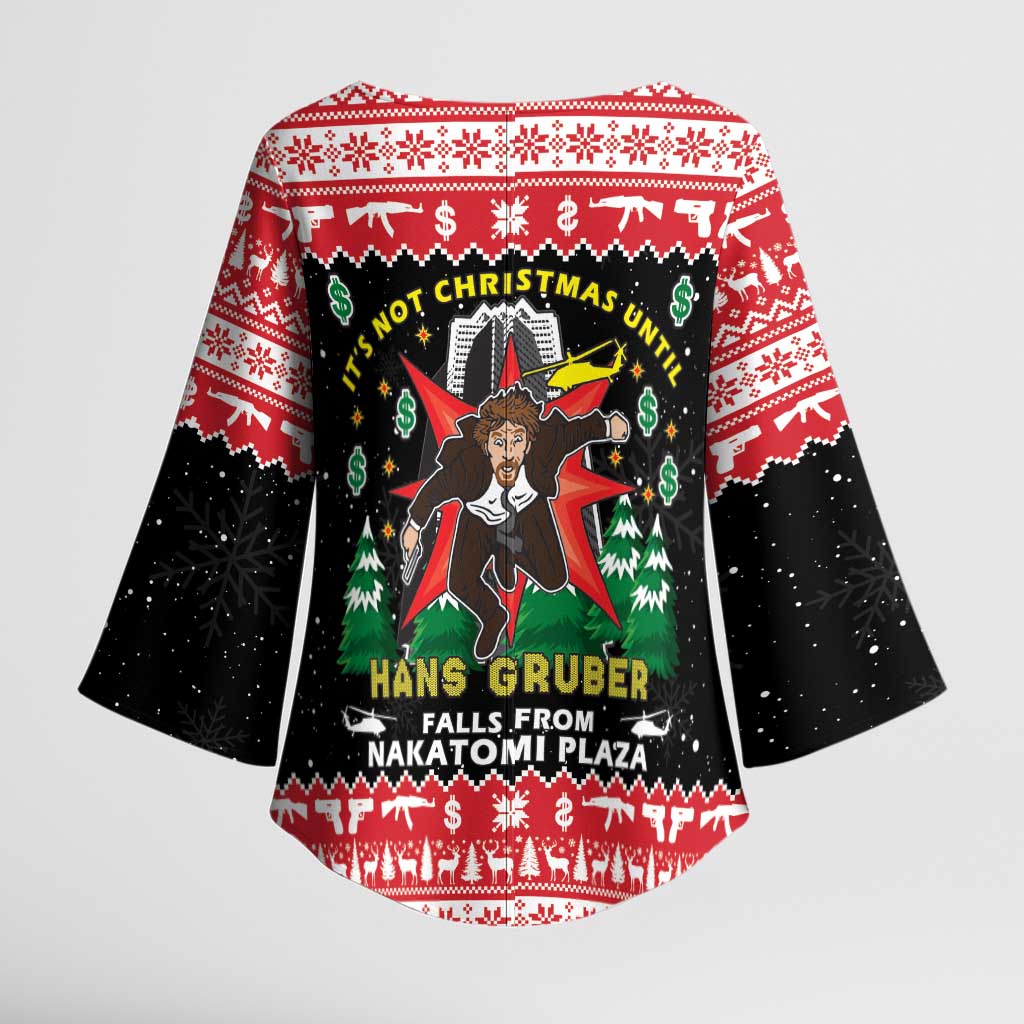 Nakatomi Plaza Christmas Kimono Sleeve Blouse Hans Gruber Party 1988 - Wonder Print Shop