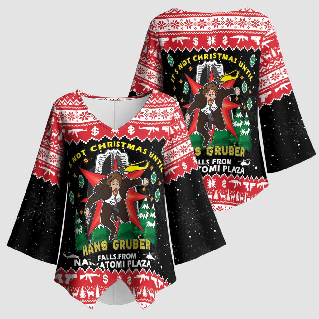 Nakatomi Plaza Christmas Kimono Sleeve Blouse Hans Gruber Party 1988 - Wonder Print Shop
