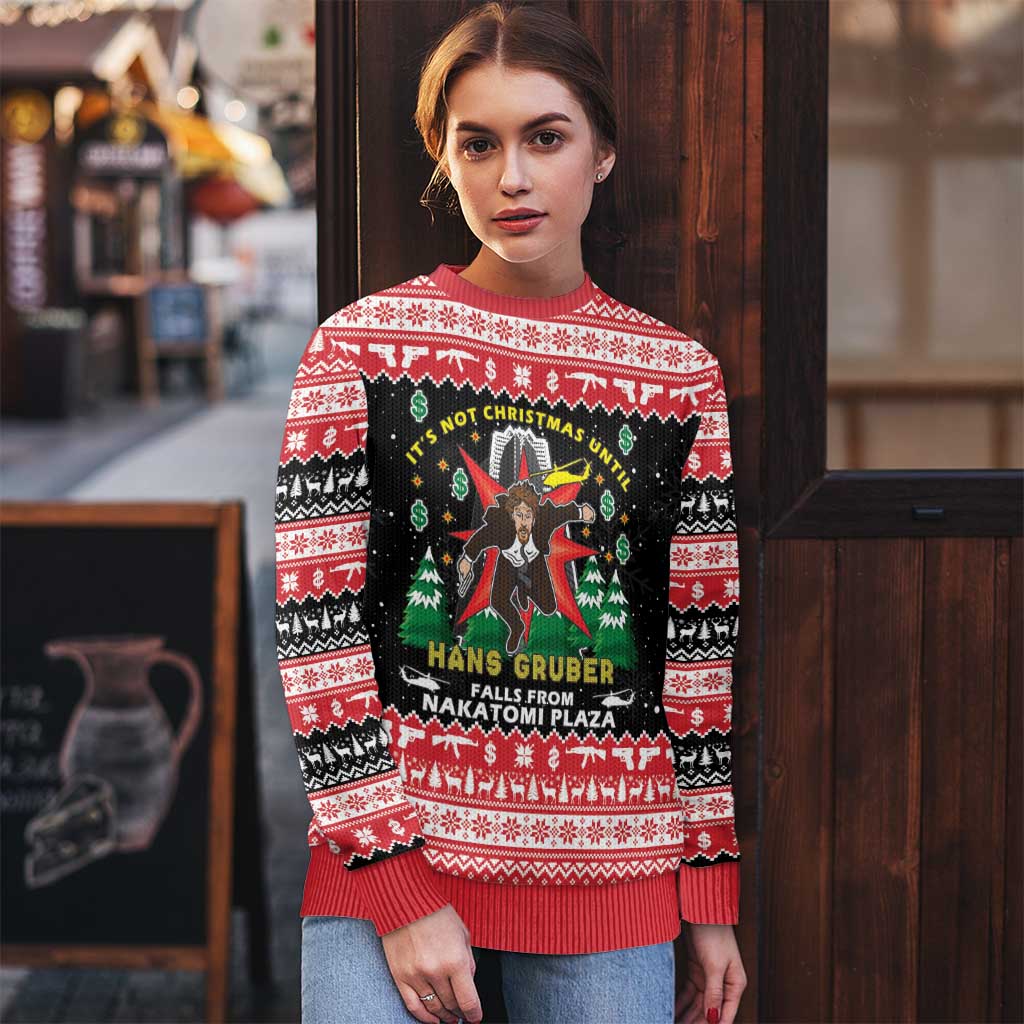 Nakatomi Plaza Christmas Ugly Christmas Sweater Hans Gruber Party 1988 - Wonder Print Shop