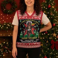 Nakatomi Plaza Christmas Knitted V-Neck Vest Hans Gruber Party 1988 - Wonder Print Shop