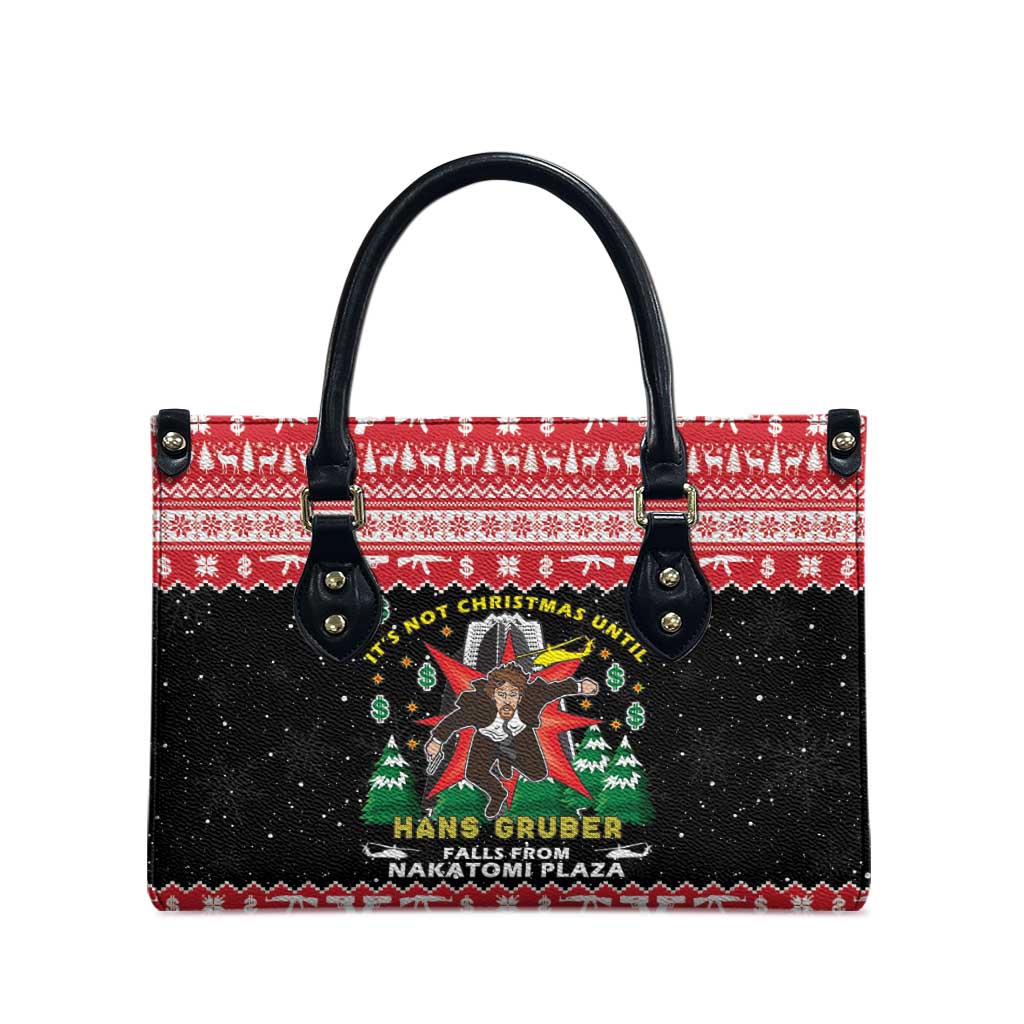 Nakatomi Plaza Christmas Leather Bag Hans Gruber Party 1988 - Wonder Print Shop
