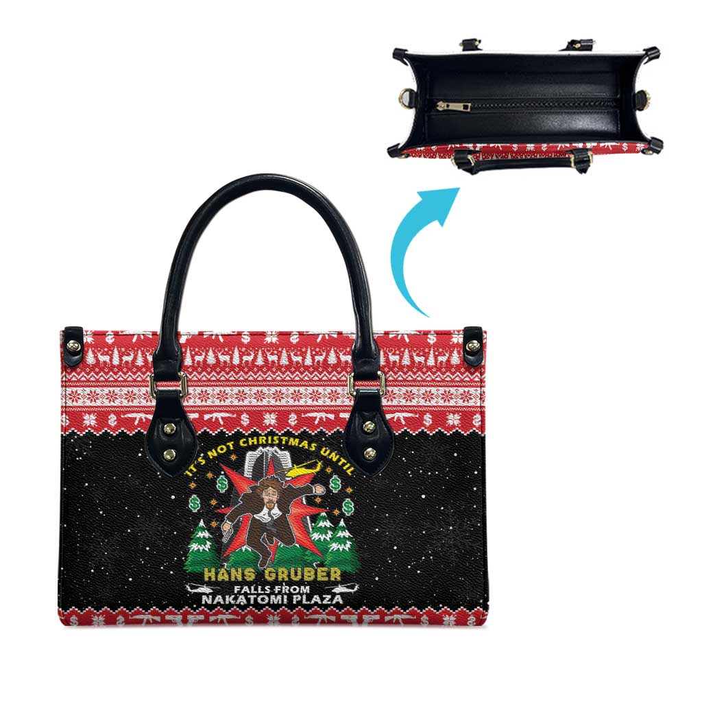 Nakatomi Plaza Christmas Leather Bag Hans Gruber Party 1988 - Wonder Print Shop