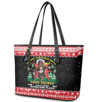 Nakatomi Plaza Christmas Leather Tote Bag Hans Gruber Party 1988 - Wonder Print Shop