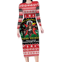 Nakatomi Plaza Christmas Long Sleeve Bodycon Dress Hans Gruber Party 1988 - Wonder Print Shop