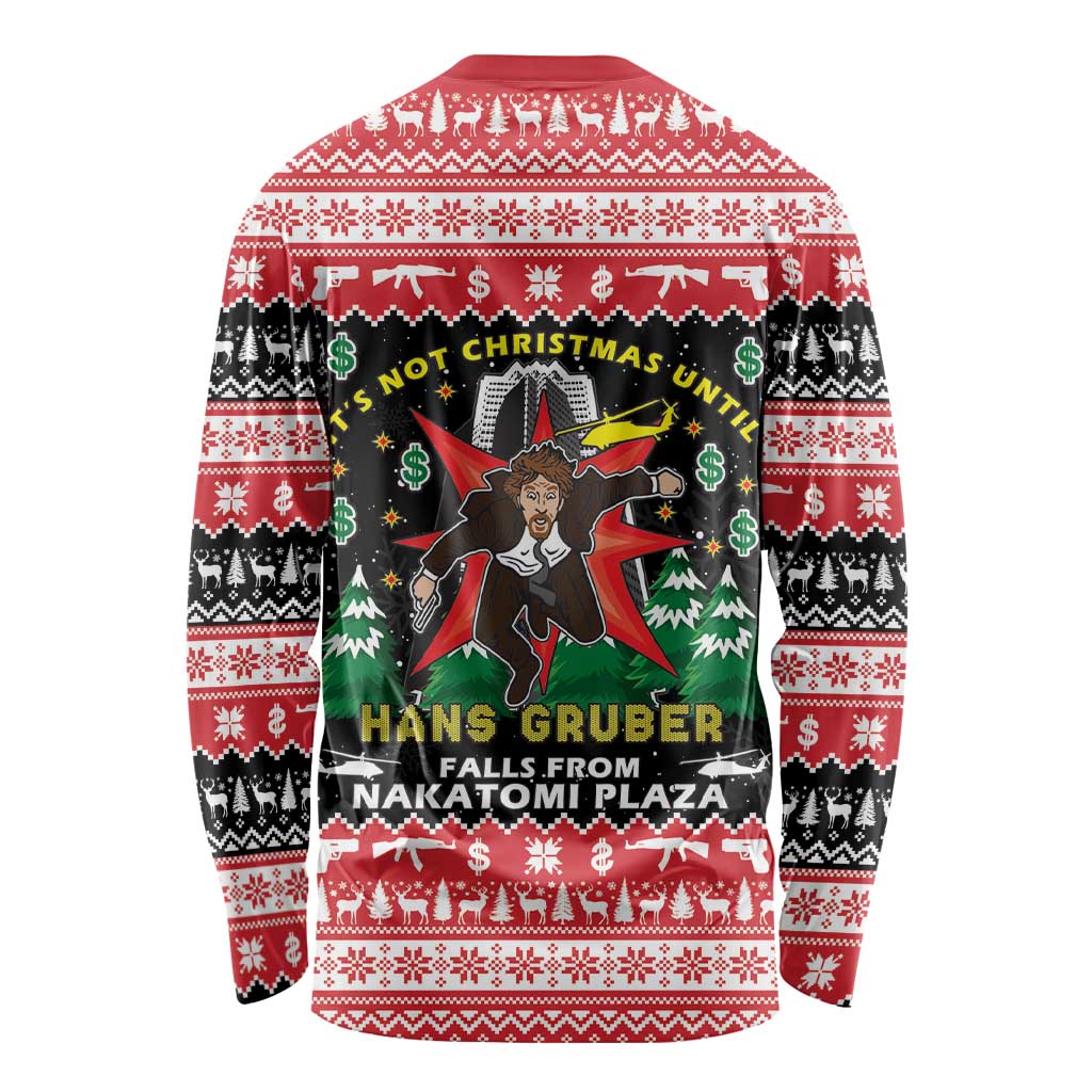 Nakatomi Plaza Christmas Long Sleeve Shirt Hans Gruber Party 1988 - Wonder Print Shop