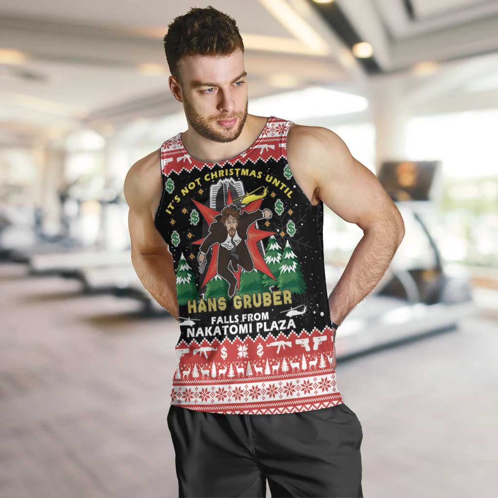 Nakatomi Plaza Christmas Men Tank Top Hans Gruber Party 1988 - Wonder Print Shop