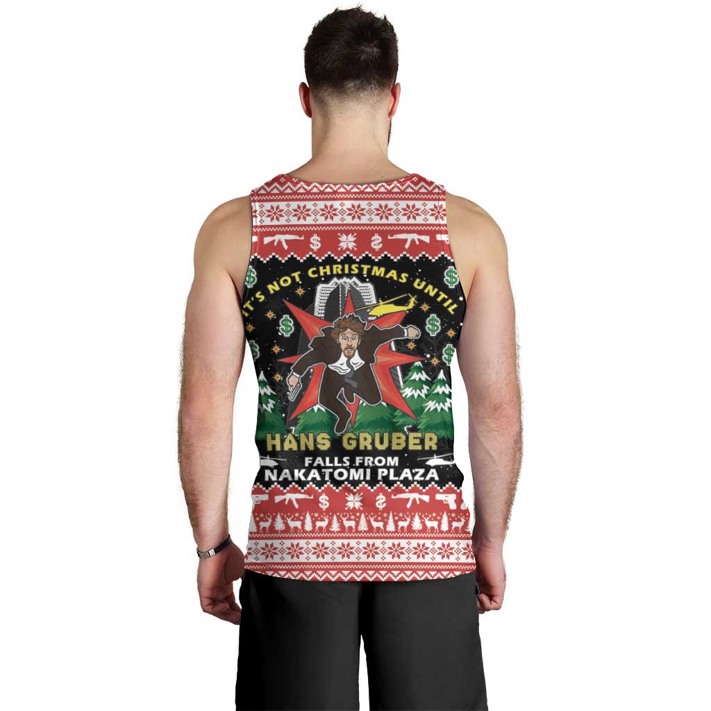 Nakatomi Plaza Christmas Men Tank Top Hans Gruber Party 1988 - Wonder Print Shop