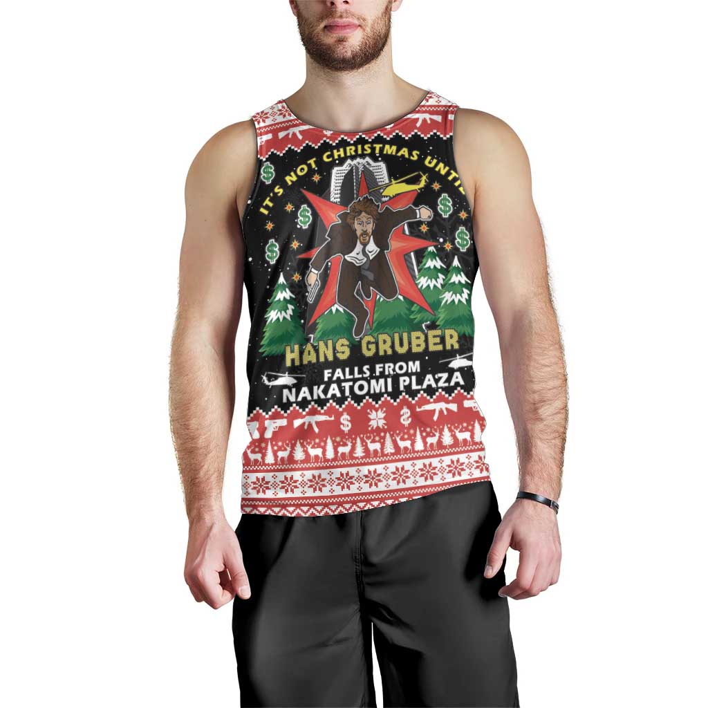 Nakatomi Plaza Christmas Men Tank Top Hans Gruber Party 1988 - Wonder Print Shop