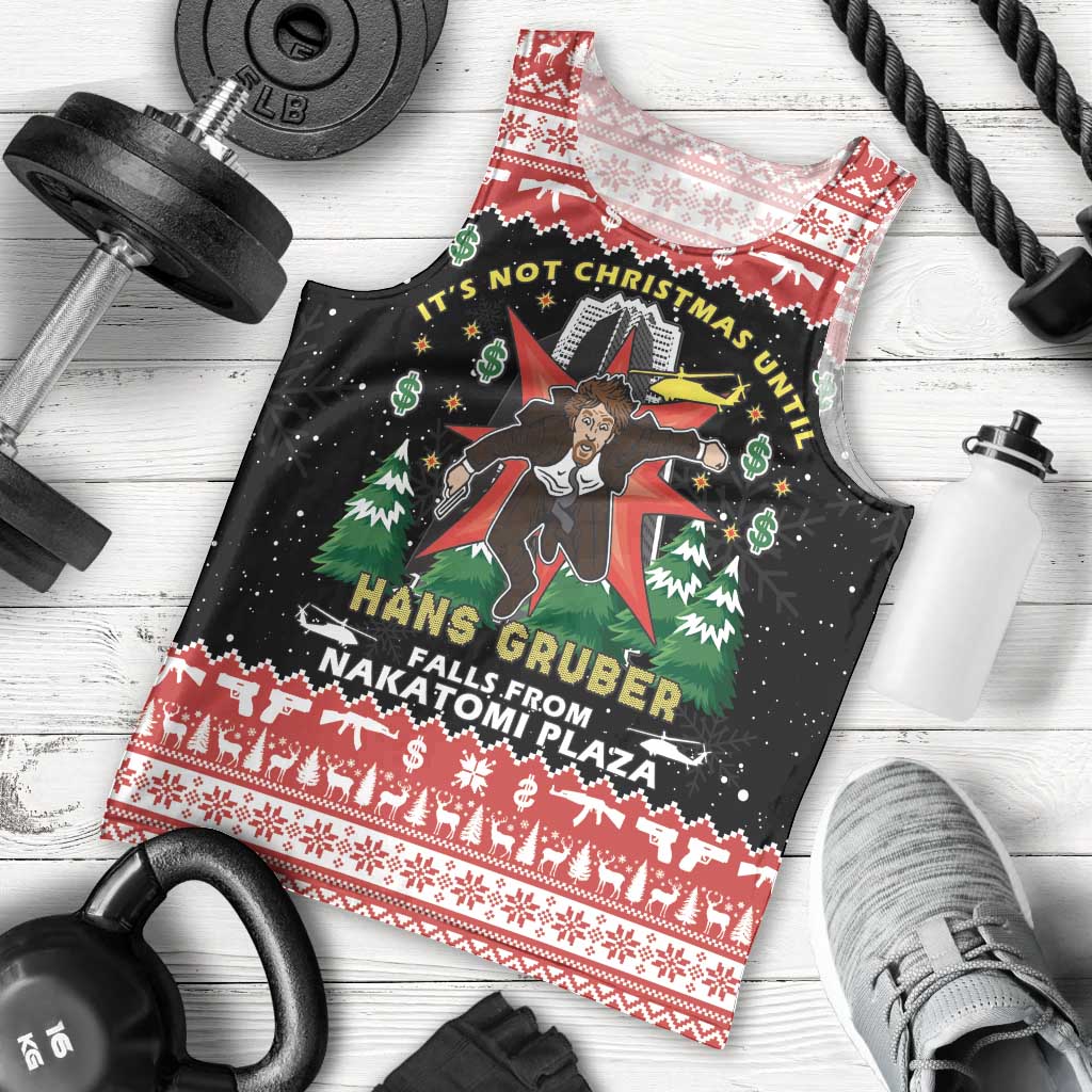 Nakatomi Plaza Christmas Men Tank Top Hans Gruber Party 1988 - Wonder Print Shop