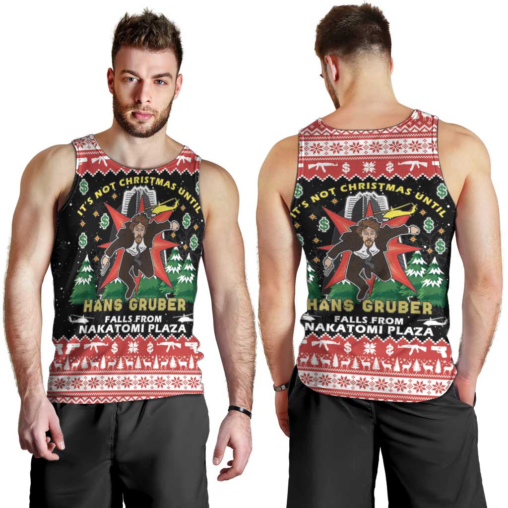 Nakatomi Plaza Christmas Men Tank Top Hans Gruber Party 1988 - Wonder Print Shop
