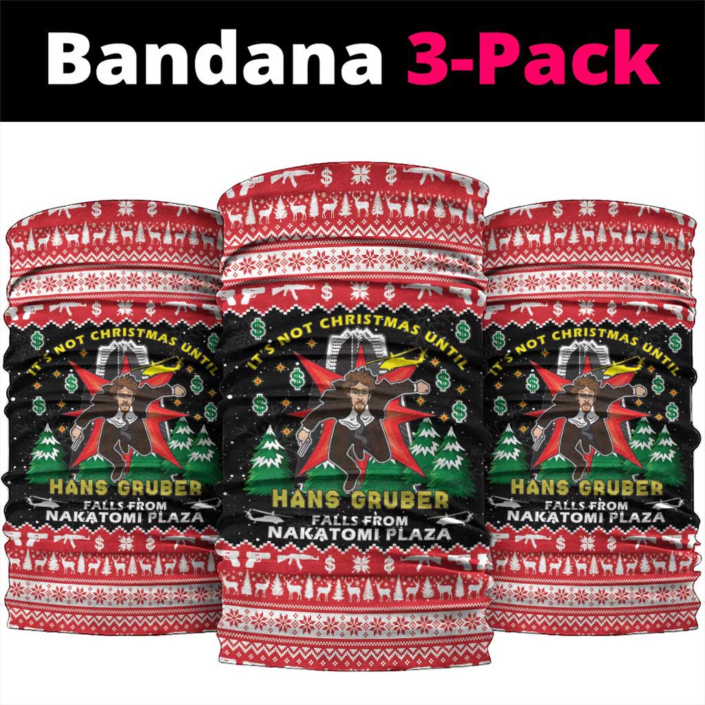 Nakatomi Plaza Christmas Neck Gaiter Hans Gruber Party 1988 - Wonder Print Shop