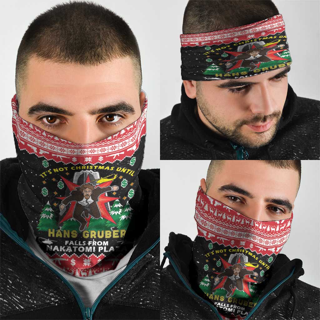 Nakatomi Plaza Christmas Neck Gaiter Hans Gruber Party 1988 - Wonder Print Shop