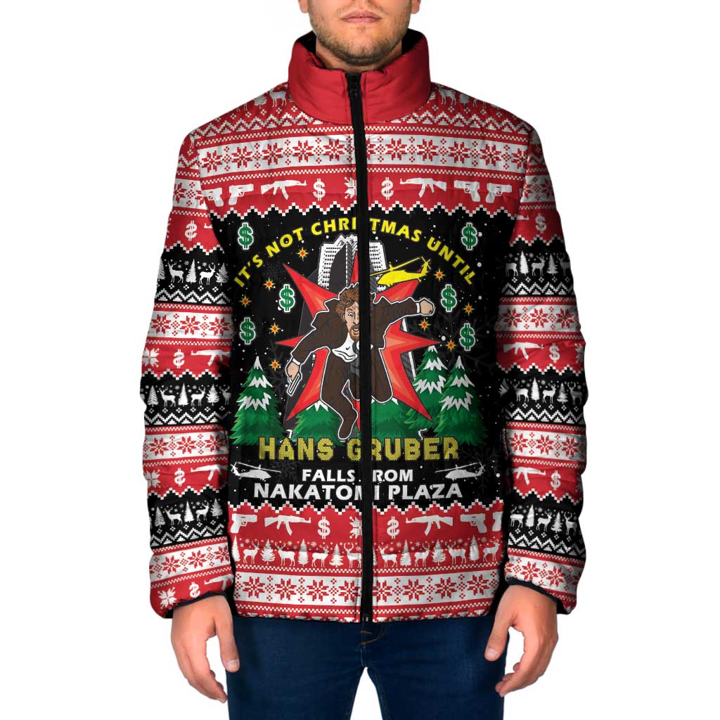Nakatomi Plaza Christmas Padded Jacket Hans Gruber Party 1988 - Wonder Print Shop