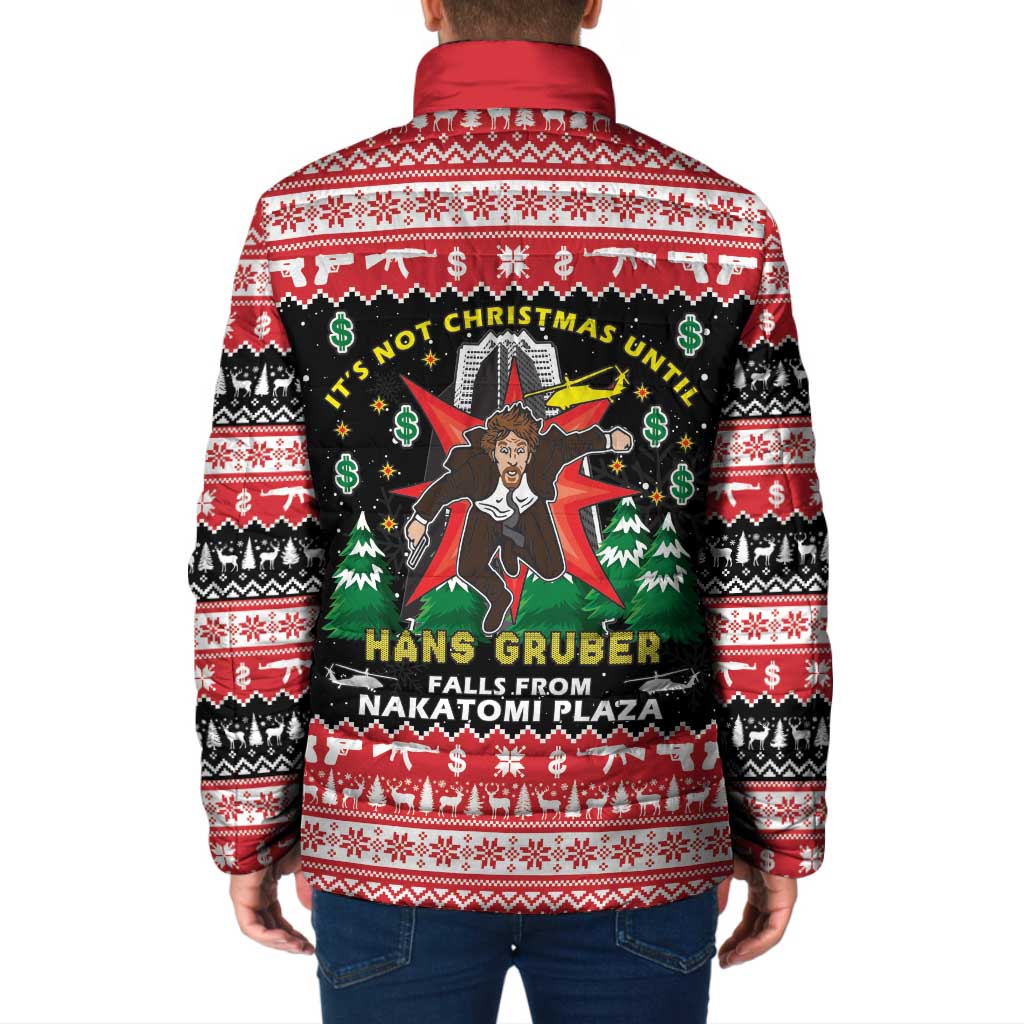 Nakatomi Plaza Christmas Padded Jacket Hans Gruber Party 1988 - Wonder Print Shop
