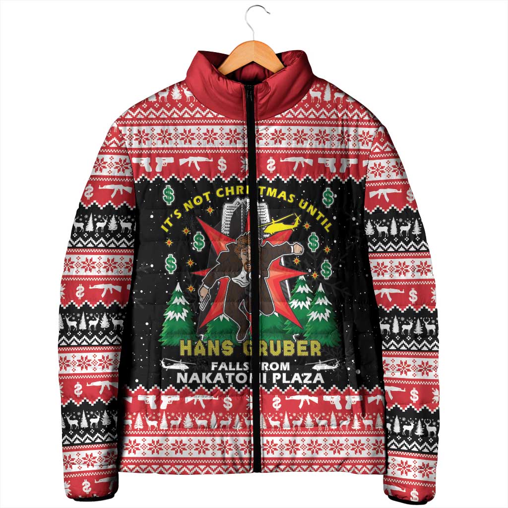Nakatomi Plaza Christmas Padded Jacket Hans Gruber Party 1988 - Wonder Print Shop