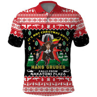 Nakatomi Plaza Christmas Polo Shirt Hans Gruber Party 1988 - Wonder Print Shop
