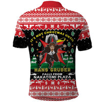 Nakatomi Plaza Christmas Polo Shirt Hans Gruber Party 1988 - Wonder Print Shop