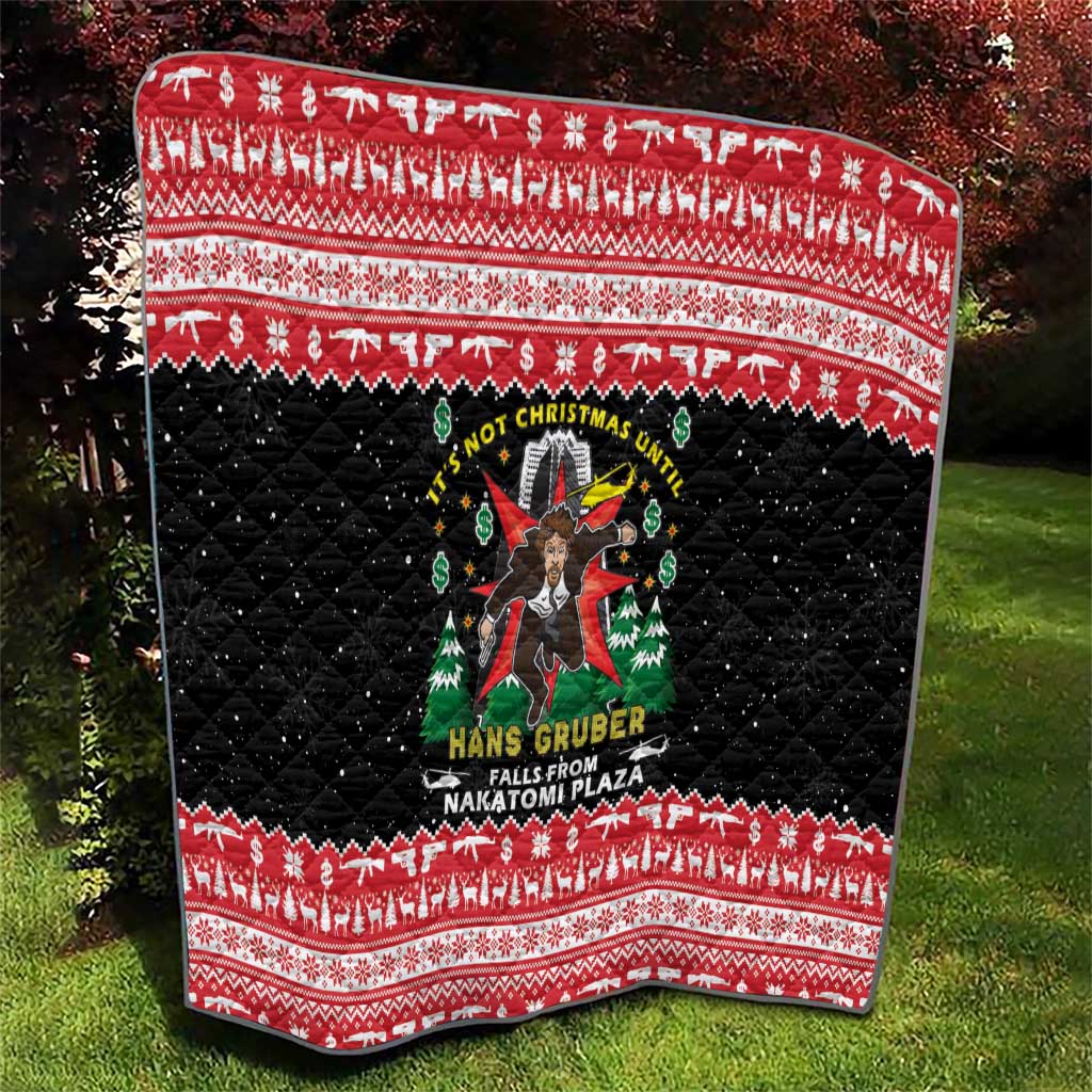 Nakatomi Plaza Christmas Quilt Hans Gruber Party 1988 - Wonder Print Shop