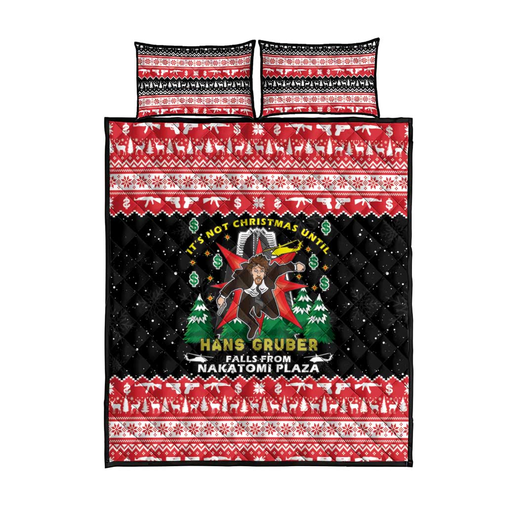 Nakatomi Plaza Christmas Quilt Bed Set Hans Gruber Party 1988 - Wonder Print Shop